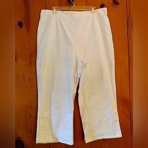 D&Co Cropped Wide Leg Pull On Pants